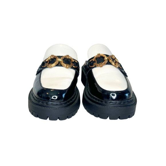 Circus NY by Sam Edelman Evangeline Mule Platform Lug Sole Black/White Size 8.5M - Picture 4 of 9